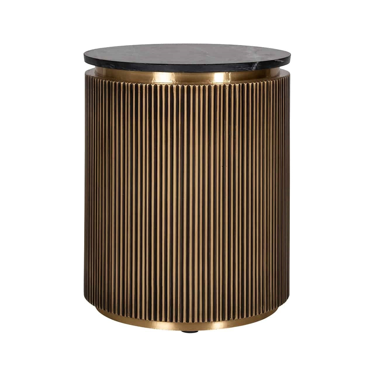 Side table with a polygonal design