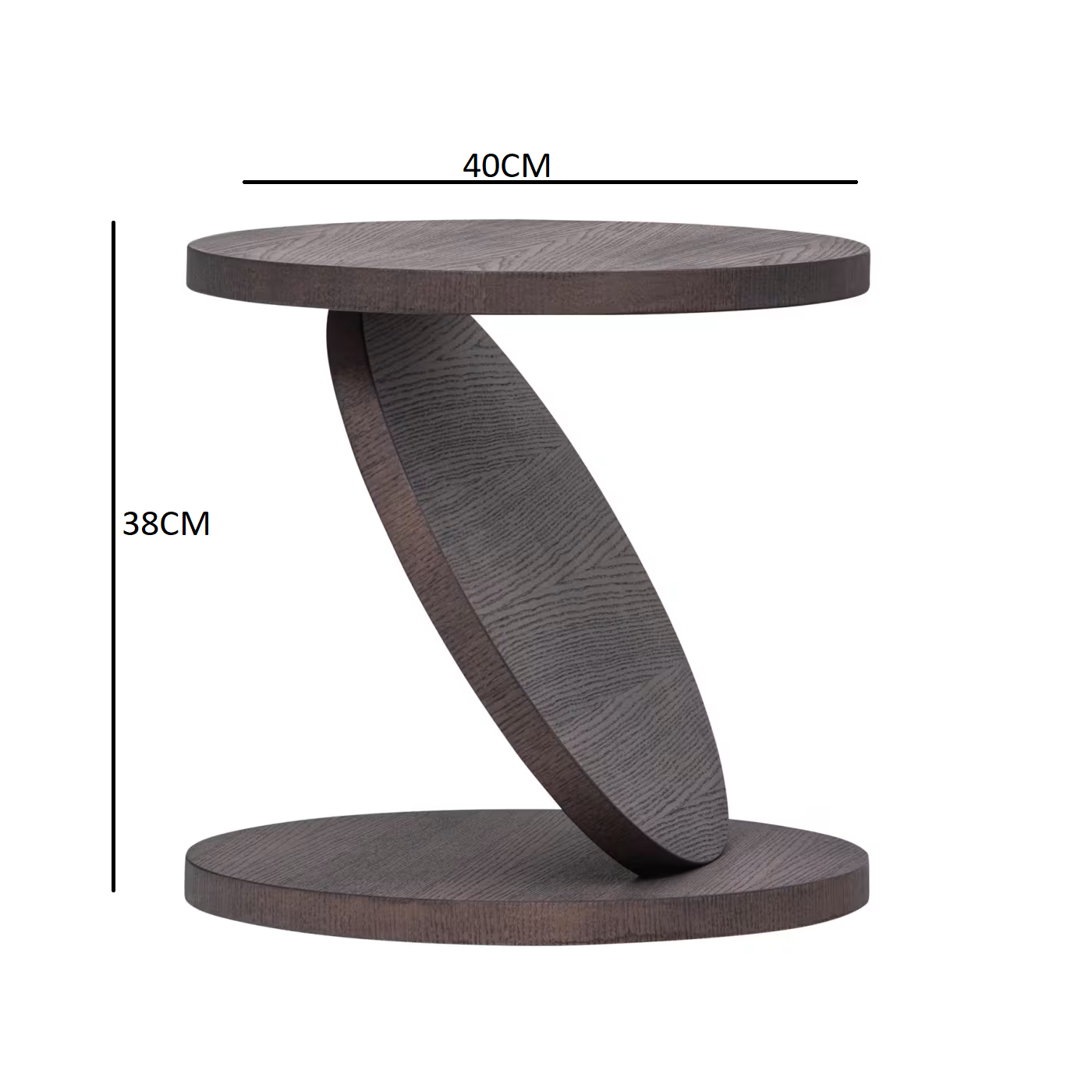 Match point mocha medium side table