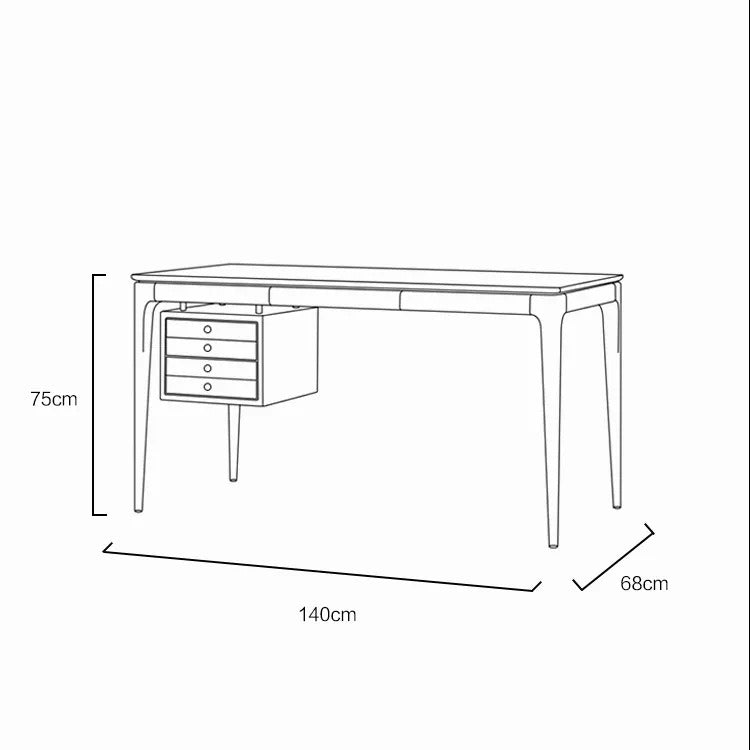 Sleek Wood Office Desk