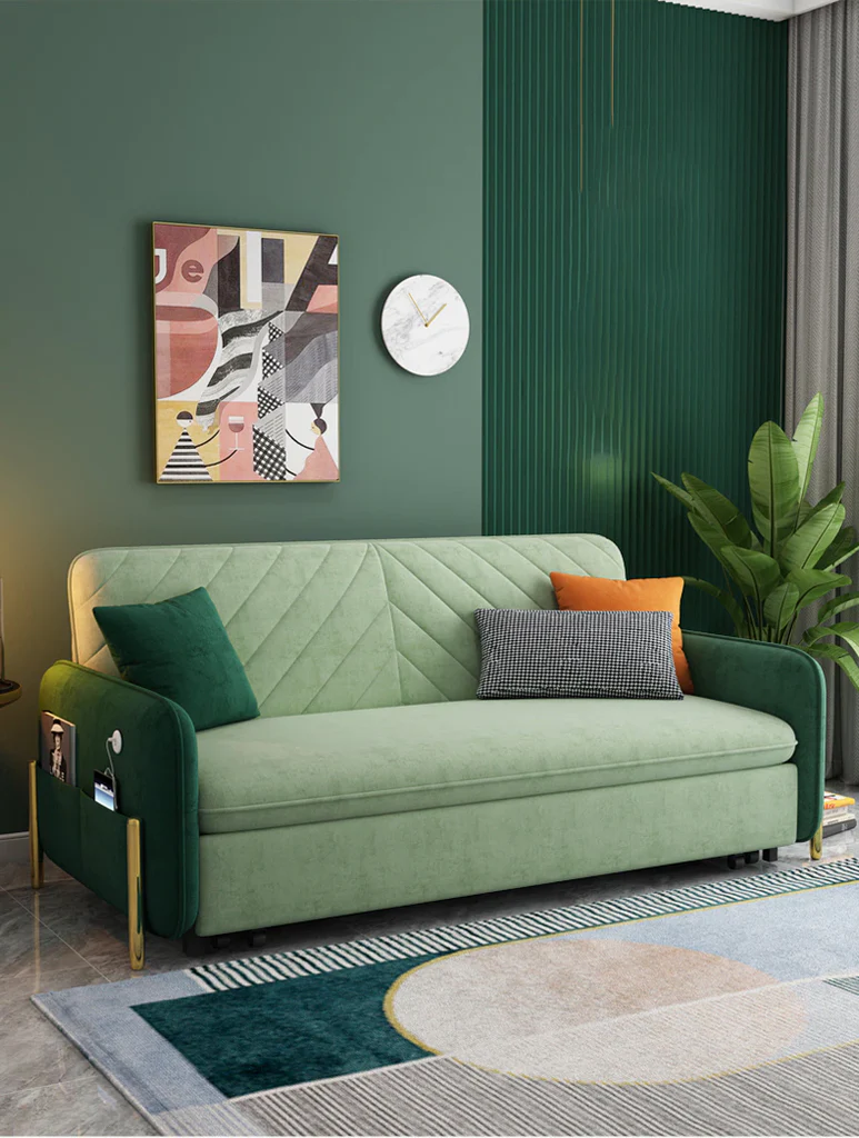 Astonishing Multi-Functional Cozy Fabric Sofa Bed