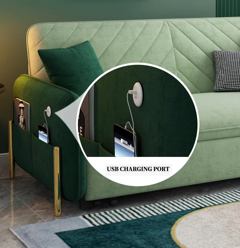 Astonishing Multi-Functional Cozy Fabric Sofa Bed