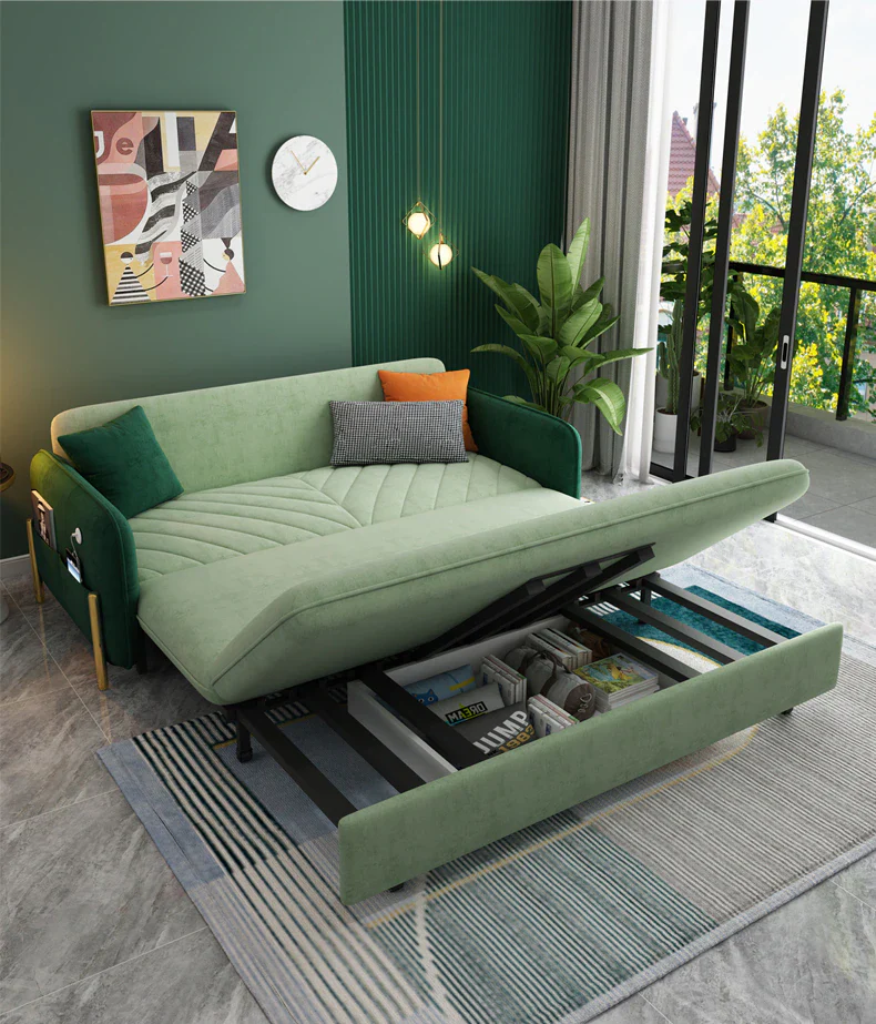 Astonishing Multi-Functional Cozy Fabric Sofa Bed