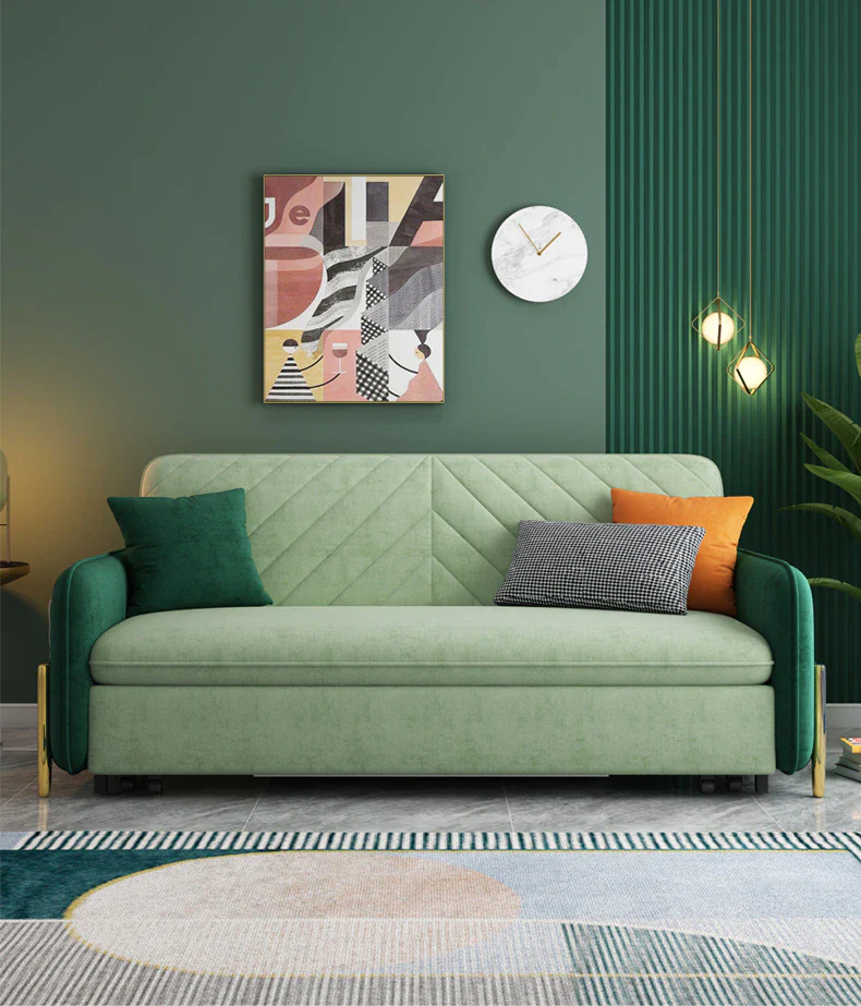 Astonishing Multi-Functional Cozy Fabric Sofa Bed