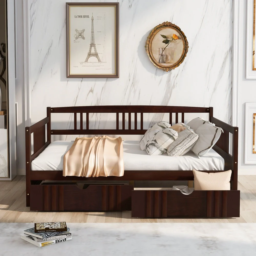 Astounding Design Modern Minimalist Wooden Frame Sofa-Bed