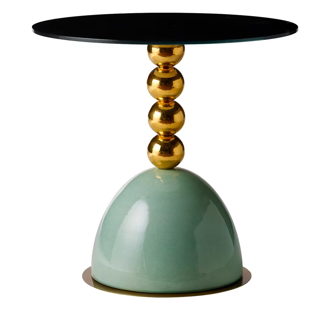 Pins green side table