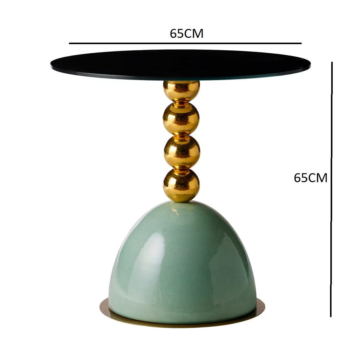 Pins green side table