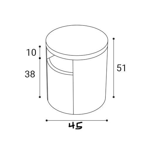 Modern round side table