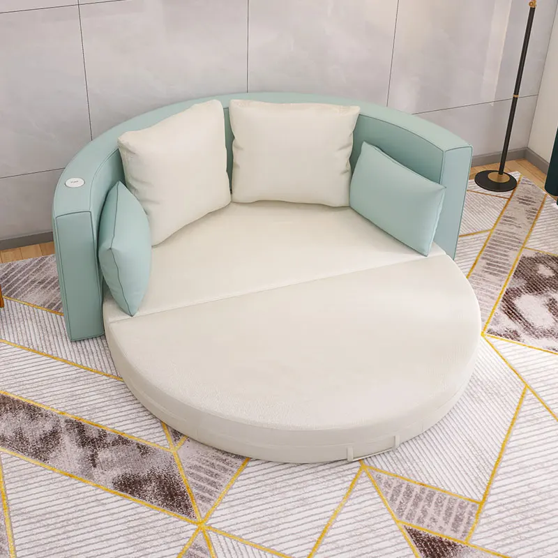 Resplendent Design Enduring Leather Sofa Bed