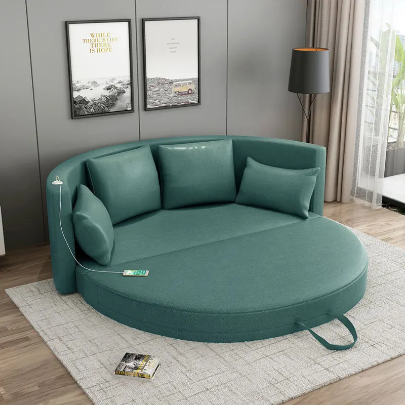 Resplendent Design Enduring Leather Sofa Bed