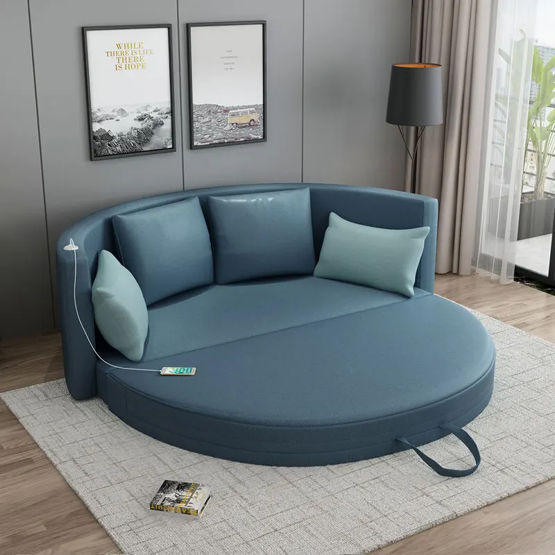 Resplendent Design Enduring Leather Sofa Bed