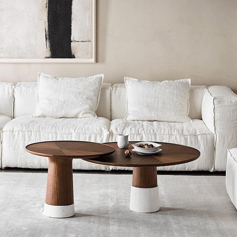 Three-piece modern coffee table set