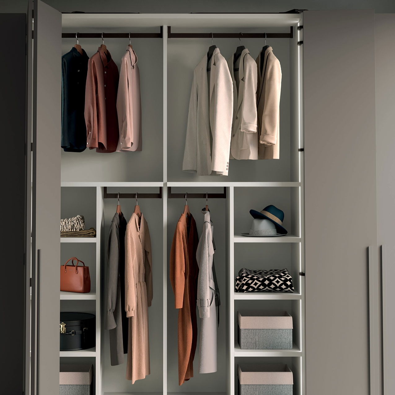 wardrobe with bi-fold doors