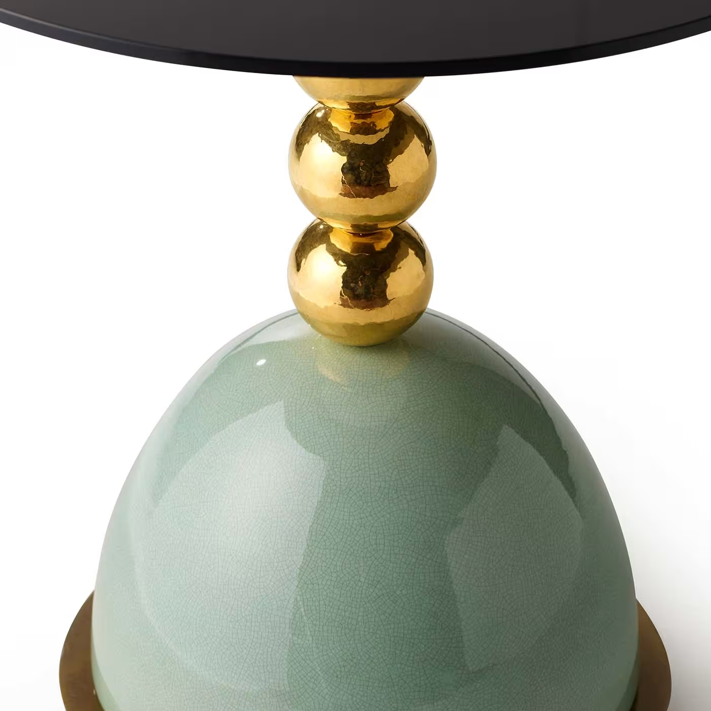 Pins green side table