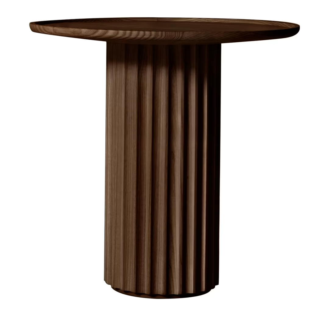 Capitello brown ash side table
