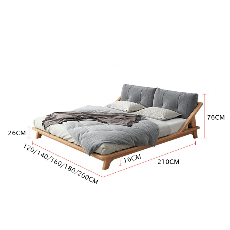 Customizable Elegant Wood Bed