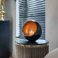 Side table with a polygonal design