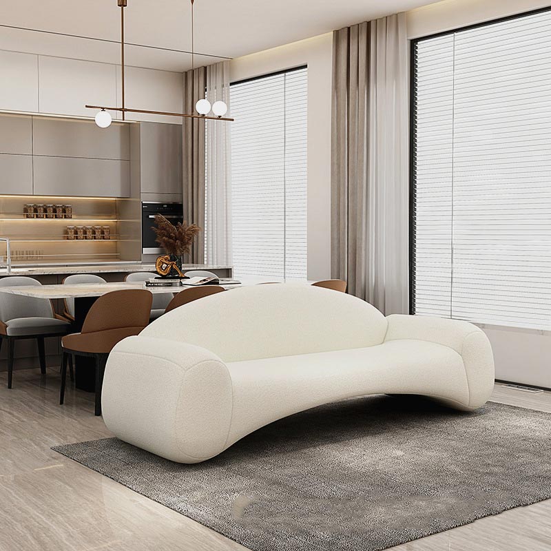 Uniquely designed sofa with a large armrest