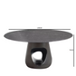 Barbara dining table with marquina marble top