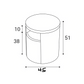 Modern round side table