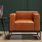 Kirk cognac leather armchair