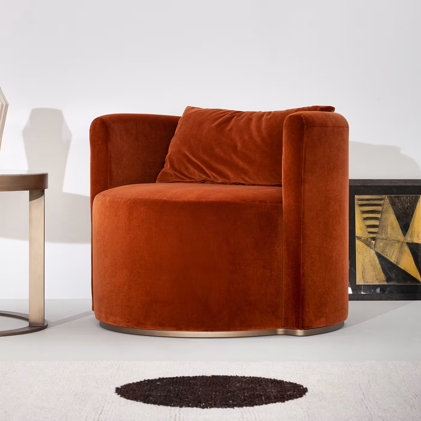 Virna red armchair