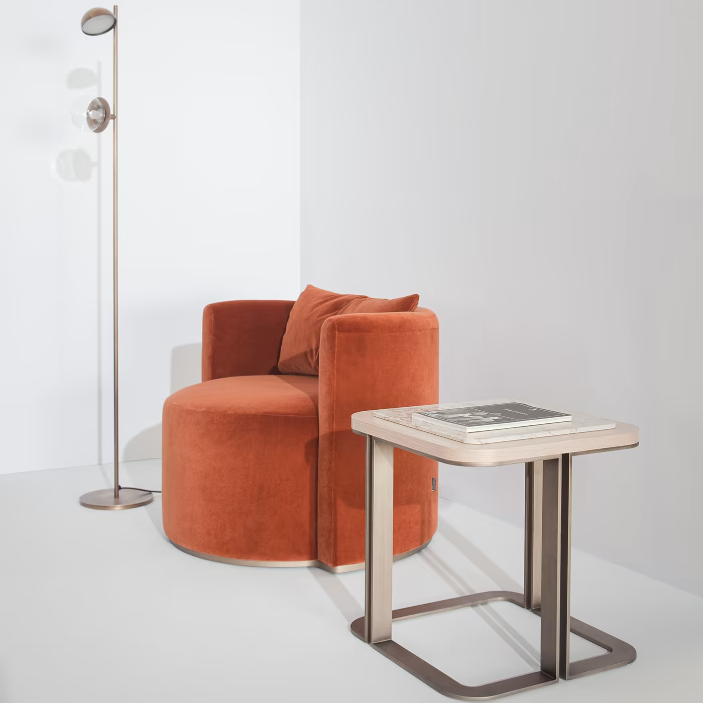 Virna red armchair