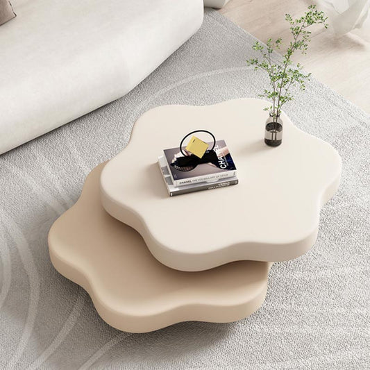 Two-tier swivel coffee table