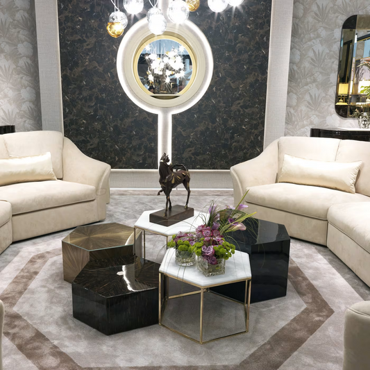 طاولة قهوة تصميم هندسي مميز