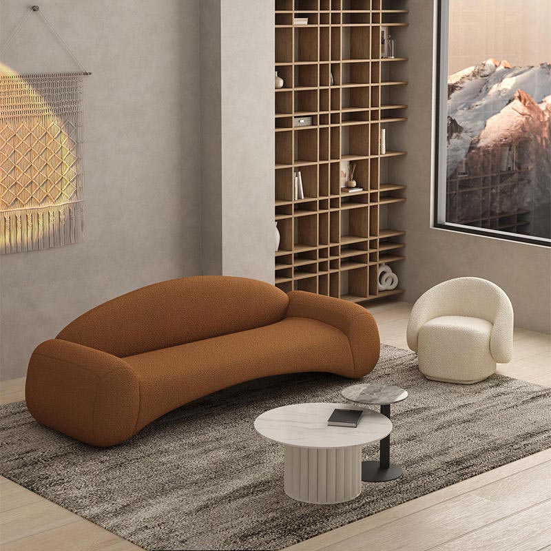 Uniquely designed sofa with a large armrest