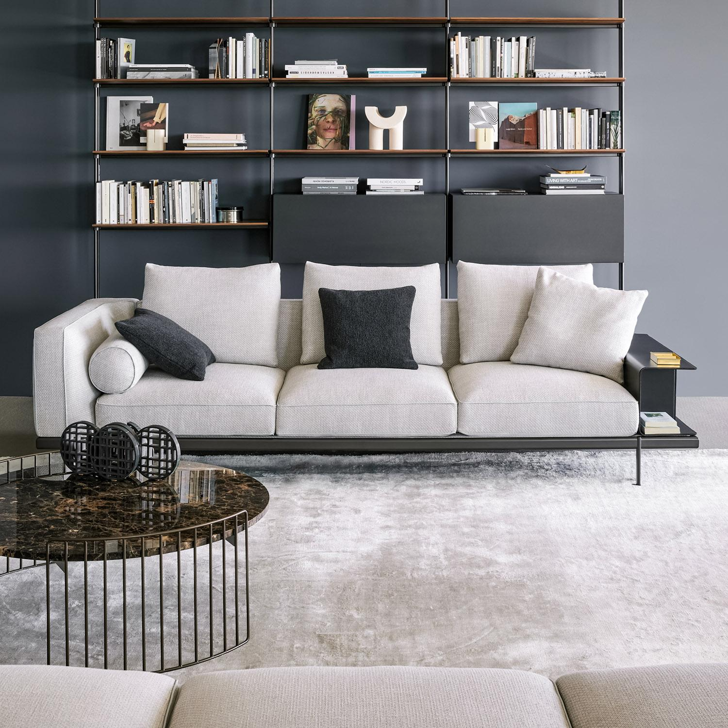 Phil modern sofa from metal and Fabric