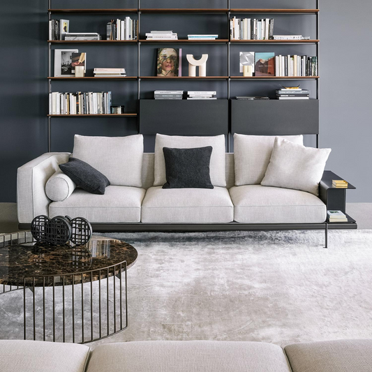 Phil modern sofa from metal and Fabric