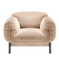 Tarantino beige velvet armchair