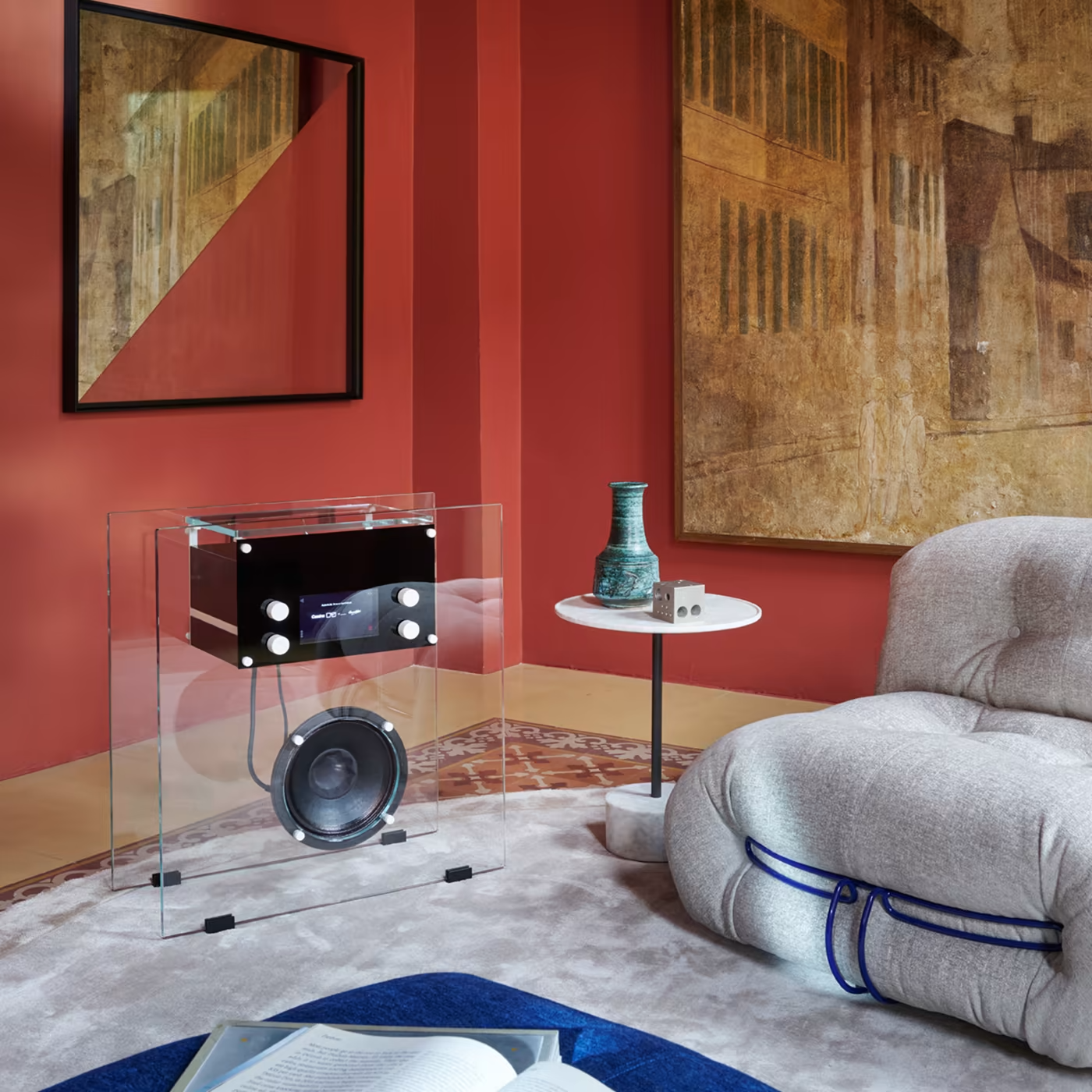 piero lissoni side table with white color