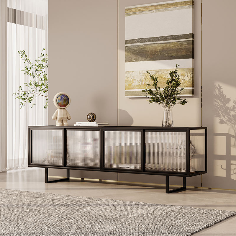 Modern Metal Media Table